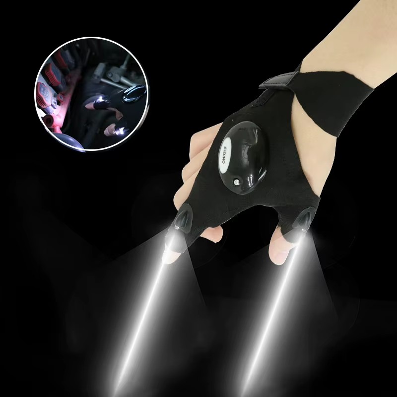 Outdoor Gear Breathable Practical Durable Gloves Night Waterproof Fishing Glove With High Bright LED Light Rescue Tools Fishing