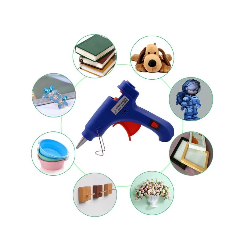 20W Hot Melt Glue Gun Household Industrial Mini Guns Electric Heat Temperature Tool With 7mm Glue Sticks