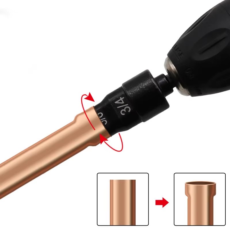 5-In-1 Air Conditioner Tube Expander Tower Structure Expanding Expanding Steel Drill Bit Set For Use With Hand For Hvac Repair