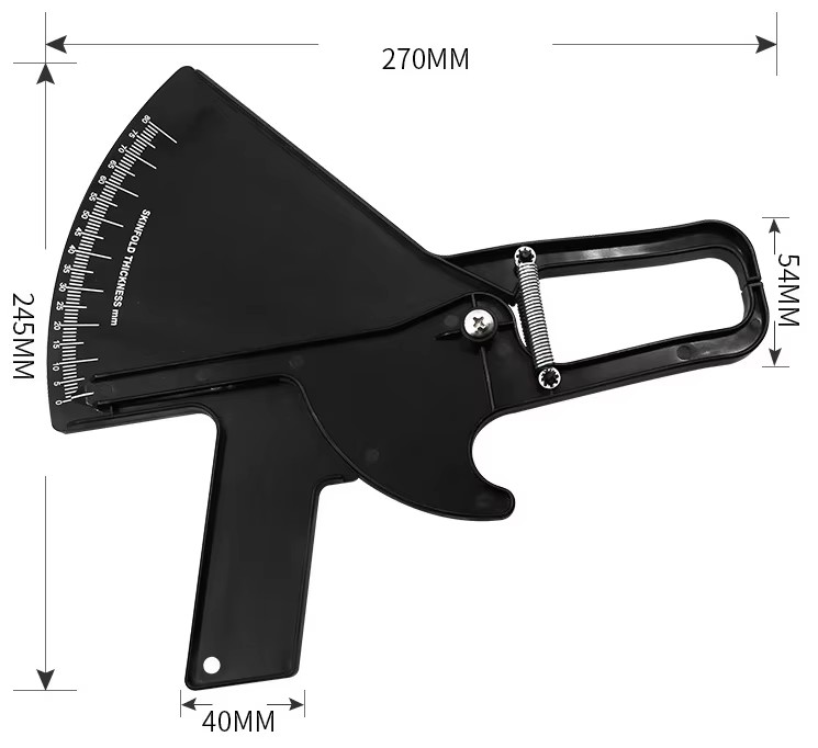 80mm Skinfold Bodyfat Calipers Body Fat Caliper Body Fitness Tester Analyzer Fat Measure Slimming Measurement Tool