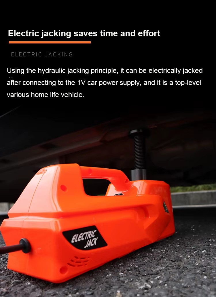2 in 1 Electric Car Pneumatic Jack 5 Ton 12v Kit Hydraulic Car Jack With Electric Impact Wrench Wheel Spanner