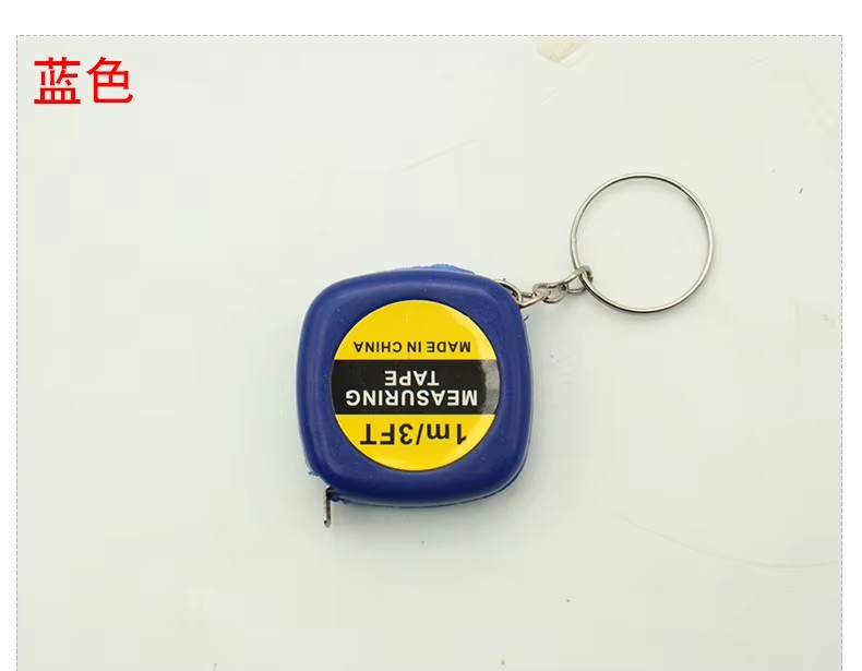 Portable Cheap 1m Custom Mini Steel Diameter Pocket Tape Measure With Keychain
