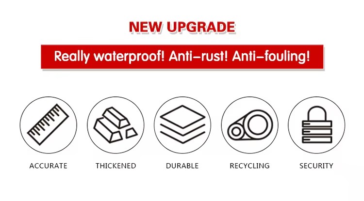 3m 5m 7.5m Professional Stainless Steel Retractable Waterproof Tape Measure Rustproof Measuring Tape