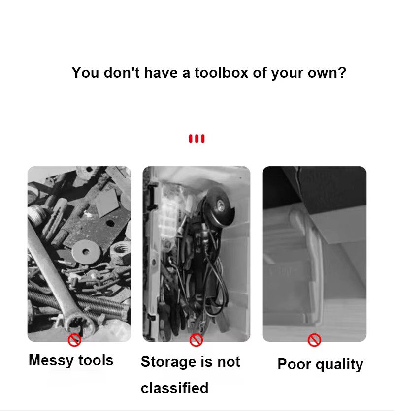 Portable Large Household Maintenance Electrician Tool Box Multifunctional Hardware Auto Car Repair Thicken Toolbox With Handle