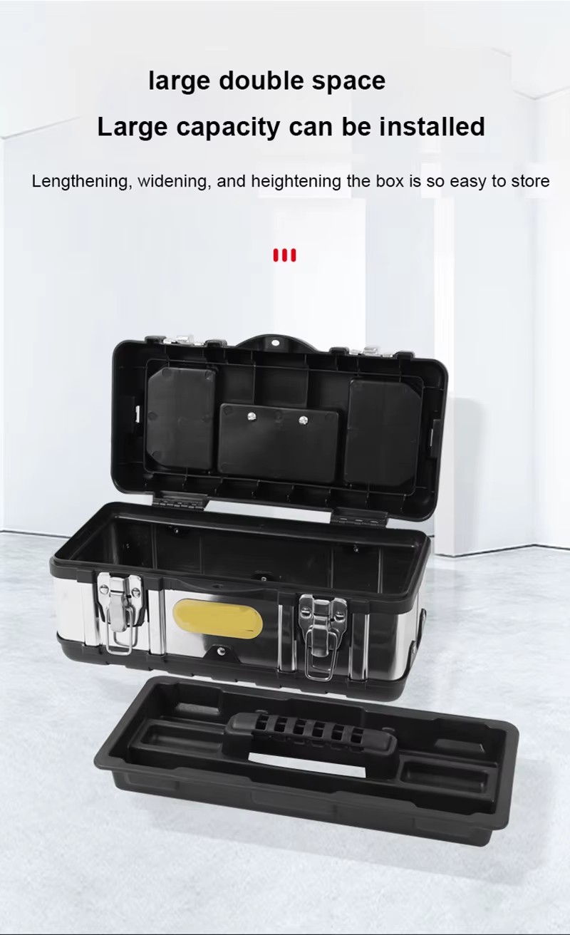 Portable Large Household Maintenance Electrician Tool Box Multifunctional Hardware Auto Car Repair Thicken Toolbox With Handle