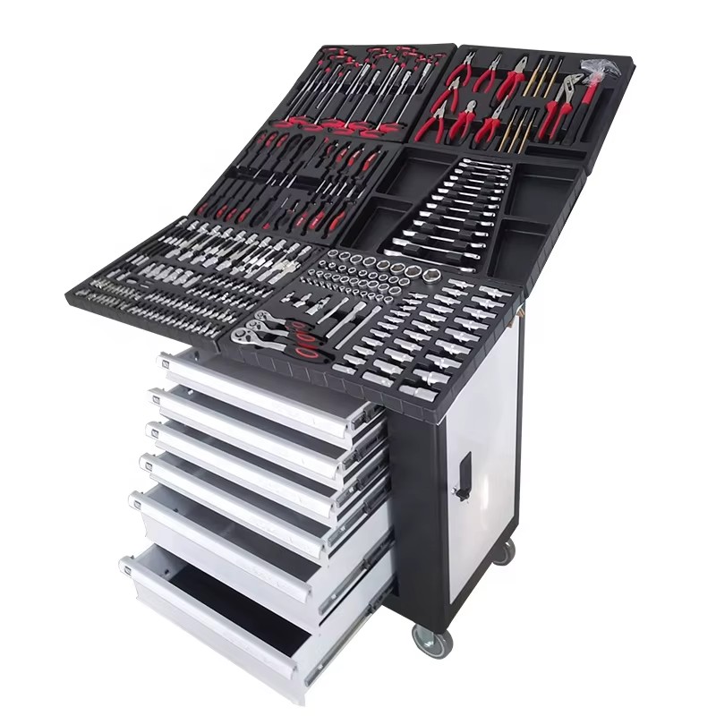 RTTOOL 90pcs Iron Box Spanner Set Stainless Steel Combination Mechanical Tool Set Box