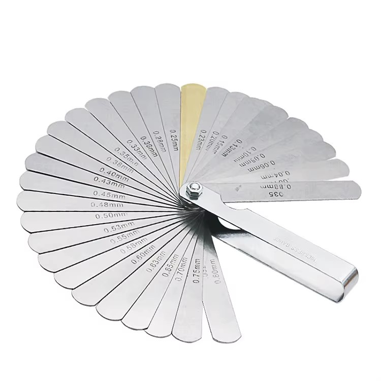 32 Blades Metric Feeler Gauge High Precision 0.04-0.88 Thickness Gages Gap Filler Feeler Gauges Measuring Tool Plug Feeler