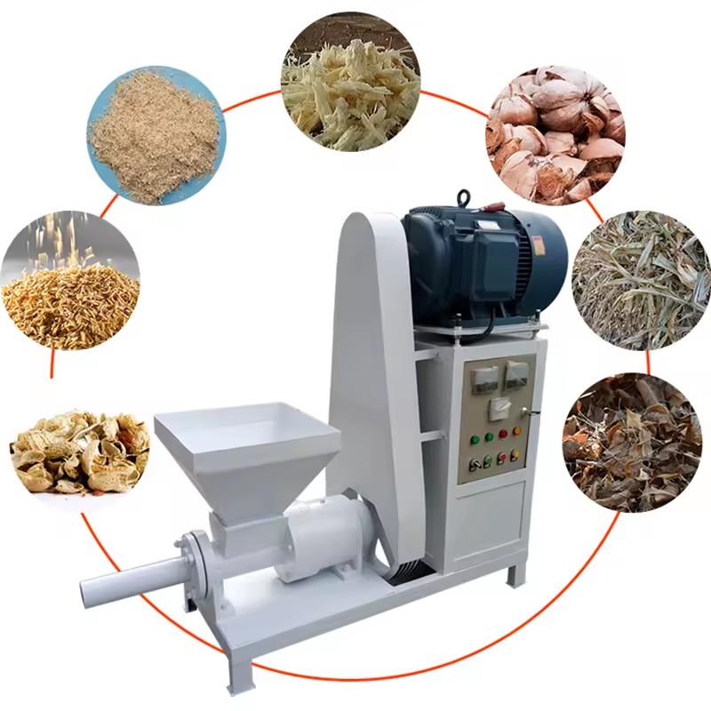 Automatic Coconut Shell hay Charcoal Briquette Making Machine