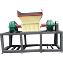Introducing the Industrial Recycled Machine, a Versatile Unit Capable of Shredding Plastic, Wood Pallets, and Tires.