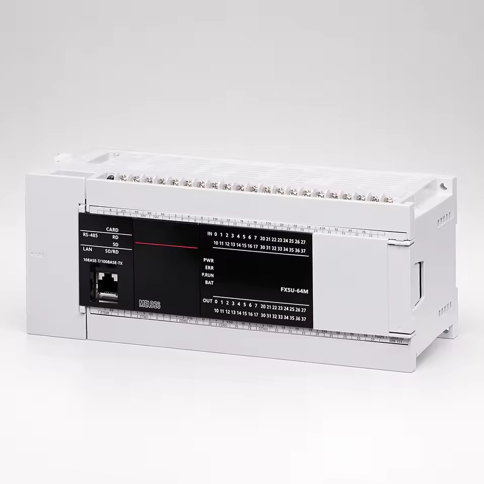 Mit-subishi FX5U-64MT/ES PLC Programmable Logic Controller 64 I/O Transistor Output for Industrial Automation