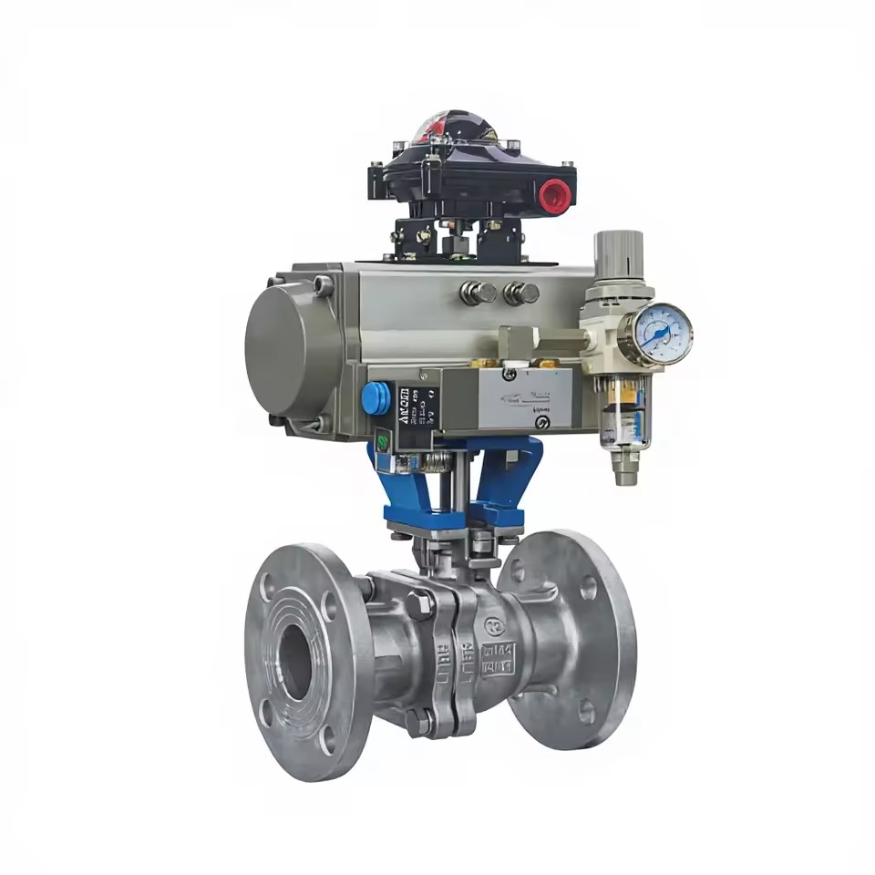 Pneumatic Control Ball Valve 4-20mA Modulating Regulating