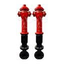 High Standard Outdoor Factory Wholesale Price Ductile Iron Red Vertical Fire Hydrant System with Durable Design for Firefighting