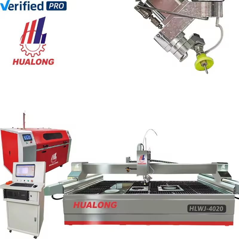 HLRC-3020 Waterjet Cutting Machine Marble 5 Axis Cnc Granite Ceramic Tile
