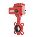 DN150 DN200 Wafer Type Cast Iron Ductile Iron Plate Electric Motorized Butterfly Valve RS485 EPDM Rubber Seal