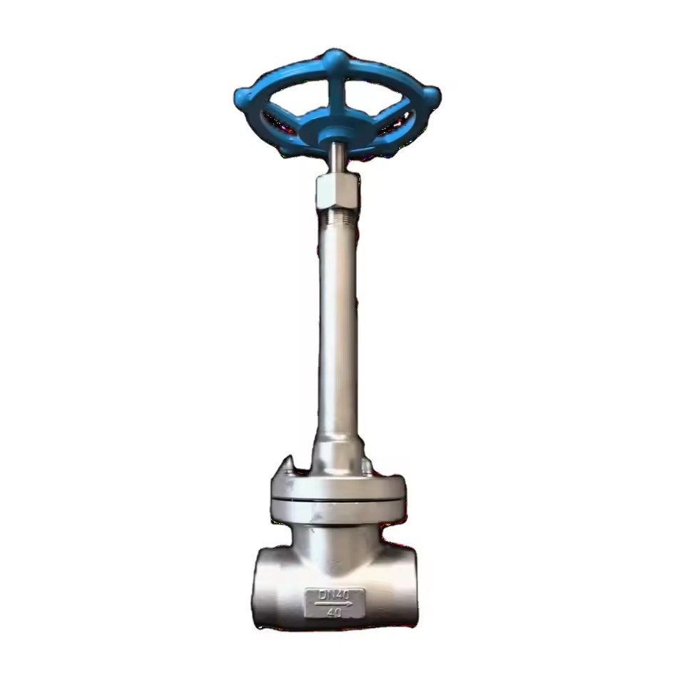 Cryogenic Pneumatic Globe Valve with Long Stem Stainless Steel Low Temperature Socket-Welding Stop Valve Shutoff Valves Product