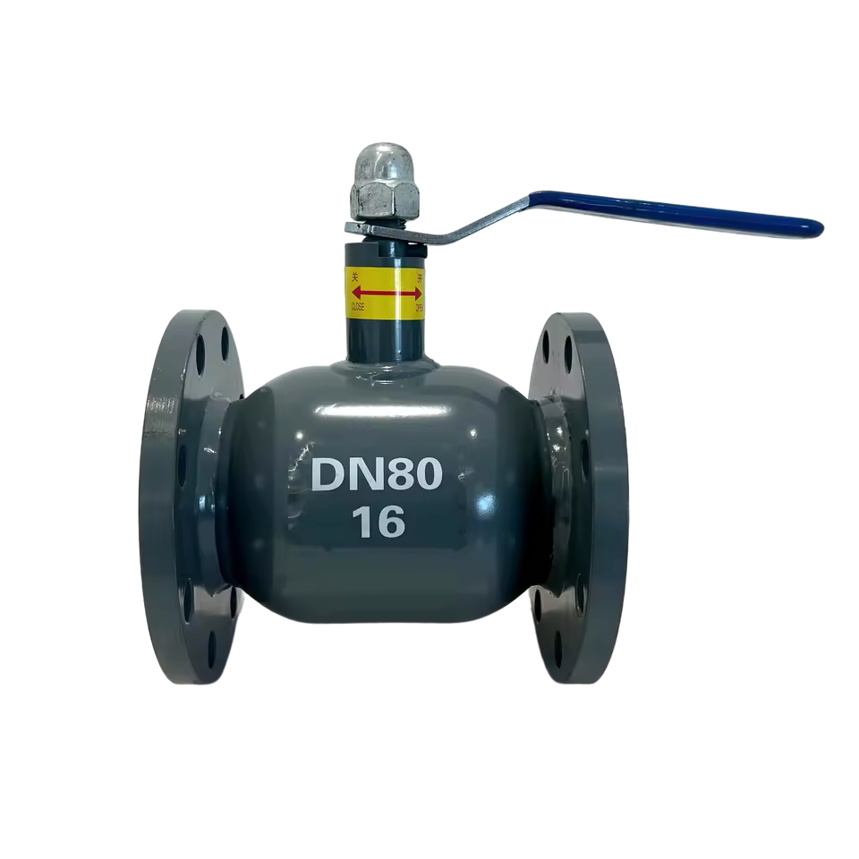 Hand Operated Fully Welded Flange Ball Valve Turbine Operated Soft Seal Carbon Steel Floating Ball for Industrial Water