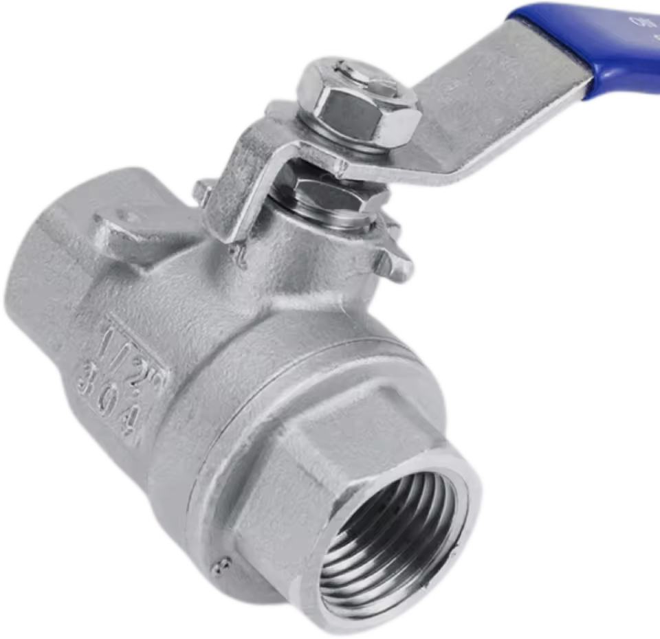 Factory Direct Wholesale Price Manual Thickened Two Piece Stainless Steel Ball Valve