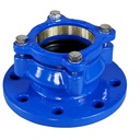 Ductile Iron Casting Reducing Universal Restraint Flange Adaptor with EPDM Gasket for HDPE Pipe