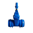 High Quality DIN PN10/PN16 DN125 GGG50/QT450 Socket End Non Rising Stem Resilient Seated Grooved Gate Valve