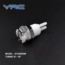 YRC High Quality 1/8" Plastic Quick Disconnect Dual Connect with Two Hose Barb up to 120psi -40~100