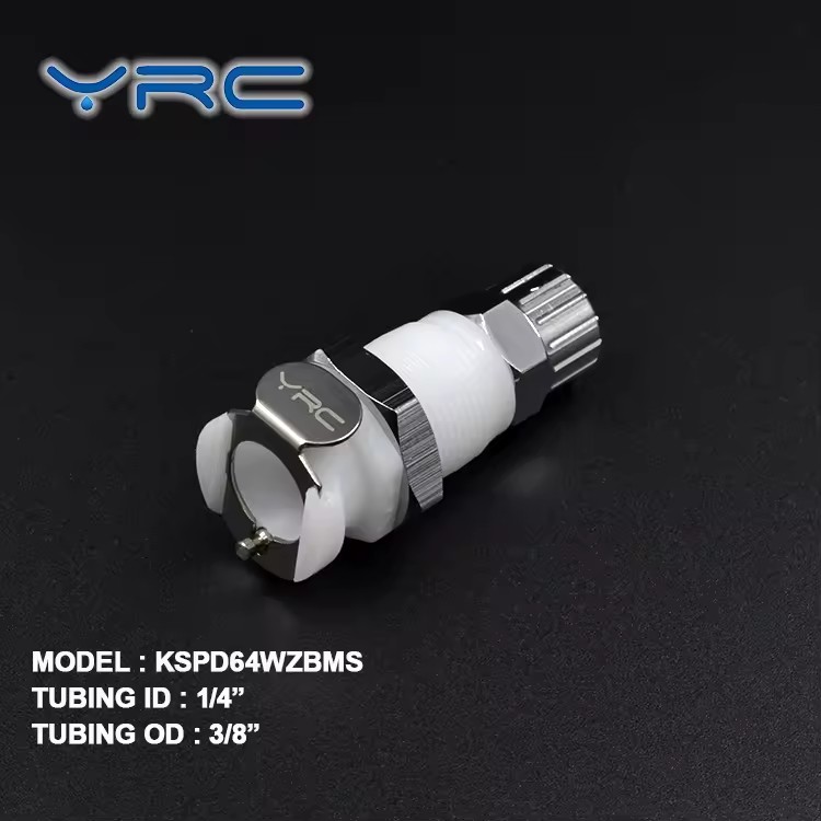 1/4 Socket Panel Mount Medical Quick Connect Hose Coupling