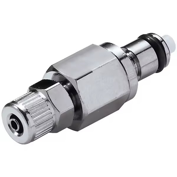 Automotive Brass Chrome-Plated Quick Disconnect Fuel Line Fittings with 250psi Pressure 316SUS Spring Panel Mounting