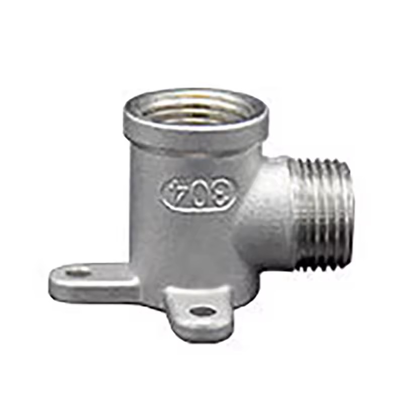 (OEM ODM) High Pressure 304 Stainless Steel 90 Degree Double Male Thread Elbow BSPT External Thread Right Angle Pipe Fitting