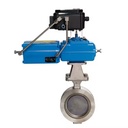 Threaded Flanged Butterfly Valve Modulating Control Valve With Positioner