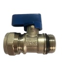 S610 1/2"x16 Pex Jacket BSP Brass Ball Valve