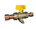 S165 10B New Style Brass Ball Aluminium Handle Copper Connection Gas Ball Valve