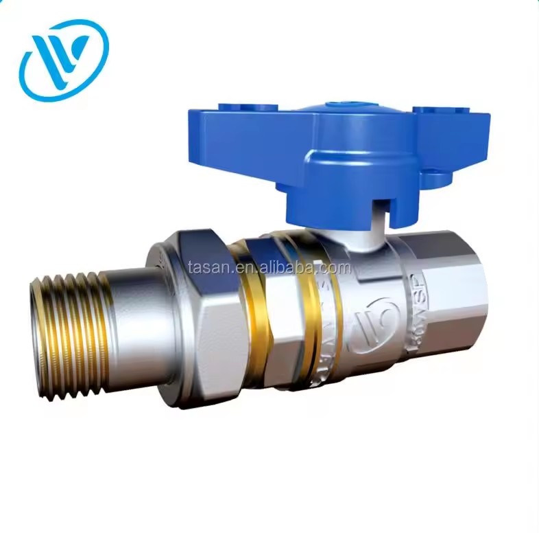 S117350C New Style Forged Wholesale Full Port Aluminium Butterfly Handle Union Connection Ball Valve