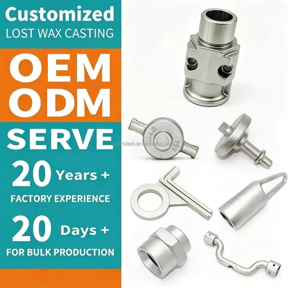 Custom Stainless Steel Connector Sleeve Lost Wax Investment Casting Pipe Coupling Joint Fluid Valve Hydraulic Pneumatic