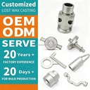 Custom Stainless Steel Connector Sleeve Lost Wax Investment Casting Pipe Coupling Joint Fluid Valve Hydraulic Pneumatic