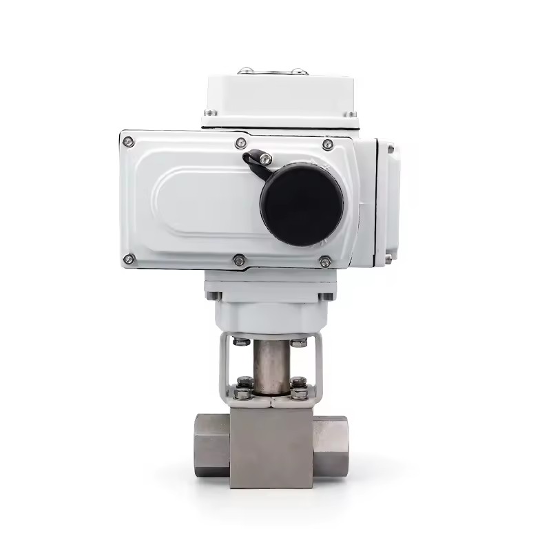 DQ High Pressure Electric Motorized NPT BSP Thread Forged Ball Valve for Steam Pipelines Boilers Nitrogen OEM ORBY