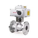 DQ Electric Stainless Steel Flange Ball Temperature Pressure Steam explosion-proof Electric flanged ball valve