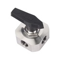 ABOTECH Customizable SS304 316 4-Way Ball Valve 3/4 Ball Valve HOEM Ball Valve Support