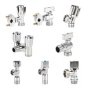 OEM 3/4in" 3/8" Angle Valve Brass Chrome Plating Water Valve Male Female Thread 3 Ways Sanitary Mine Valve