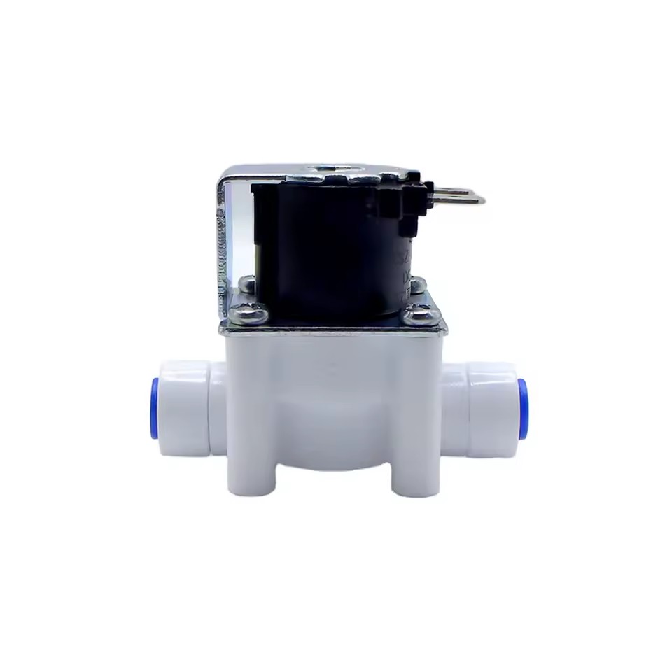 Quick Connector 1/4 Solenoid Valve 12V Water Solenoid Valve for RO Water Purifier