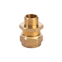 Forged Brass Biconical Fitting With Brass Ring Brass Pipe Connector Copper Fitting Reducing Straight