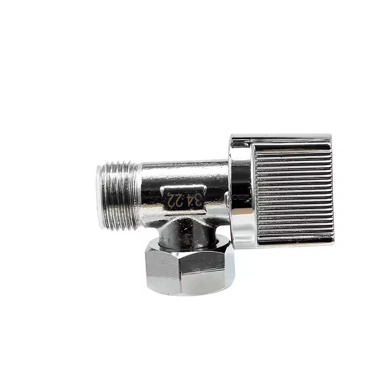 Bathroom Washing Machine Brass Angle Valve Female and Male Threaded Connection With ABS Handle