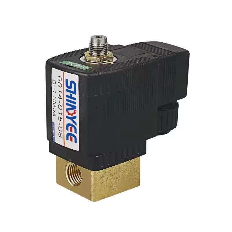 KL6014 Series 3/2 Way Direct Acting Solenoid Valve, Full Copper Valve Body DC24V AC220V Solenoid Valve for Pneumatic Use