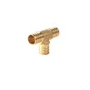 Lead-Free Brass Forged PEX Tee Fitting Equal 3 Way Barb Connector Rough Surface Mainflow Brand for Potable Water Plumbing