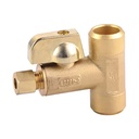 Lead-Free 1/4 Turn Dual Outlet Valve and Multi-Turn Double Function for Efficient Water Control
