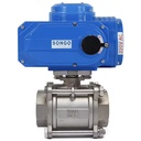On/off Type DN80 3 Inch 2-way 24v 3 PCS CF8M 220V Female Threaded Stainless Steel Motorized Electronic 2 Way Valve for Water