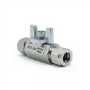 Factory Direct Sales SS316 1/4 Hex Ball Valve with Butterfly Handle for Instrumentation & Automation Control, Water & Air