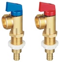 Washer Outlet Box with Brass Shut off Valves 1/2" PEX Connection 3/4" Male Hose Thread Model 18201-0822LF