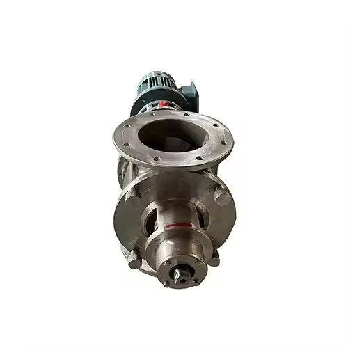 Compact 220V Discharge Rotary Airlock Valve for Animal Feed High Temperature Dust Collector OEM AC Customizable