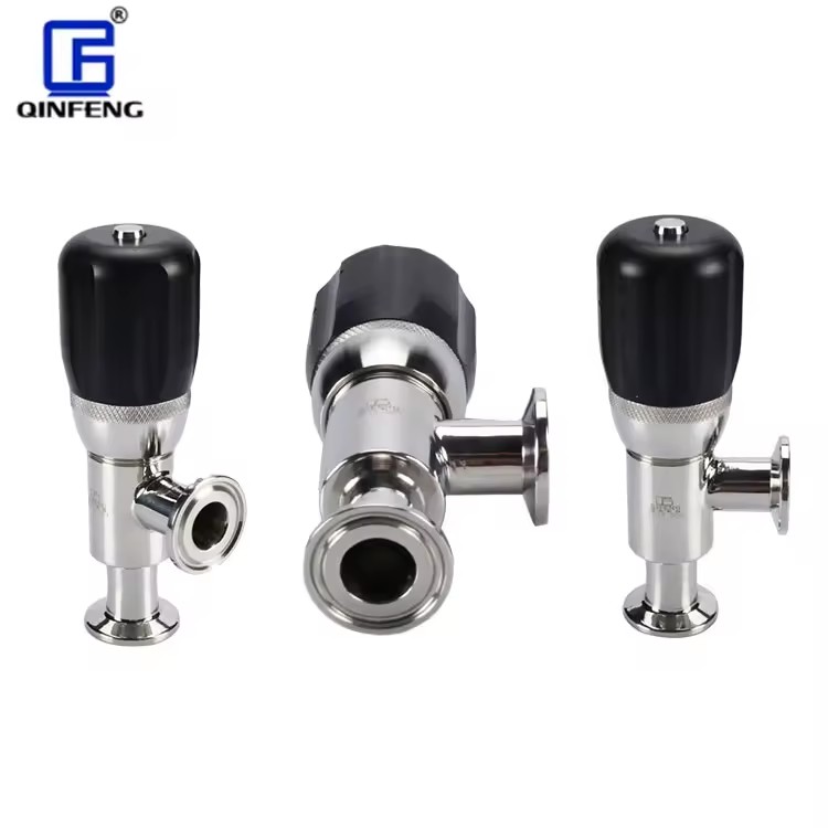 SS304 SS316L Sanitary OEM Stainless Steel Manual Mini Safety Valve 1/4'' DN25-DN50 ODM Clamp Liner Weld Valves Water Pneumatic