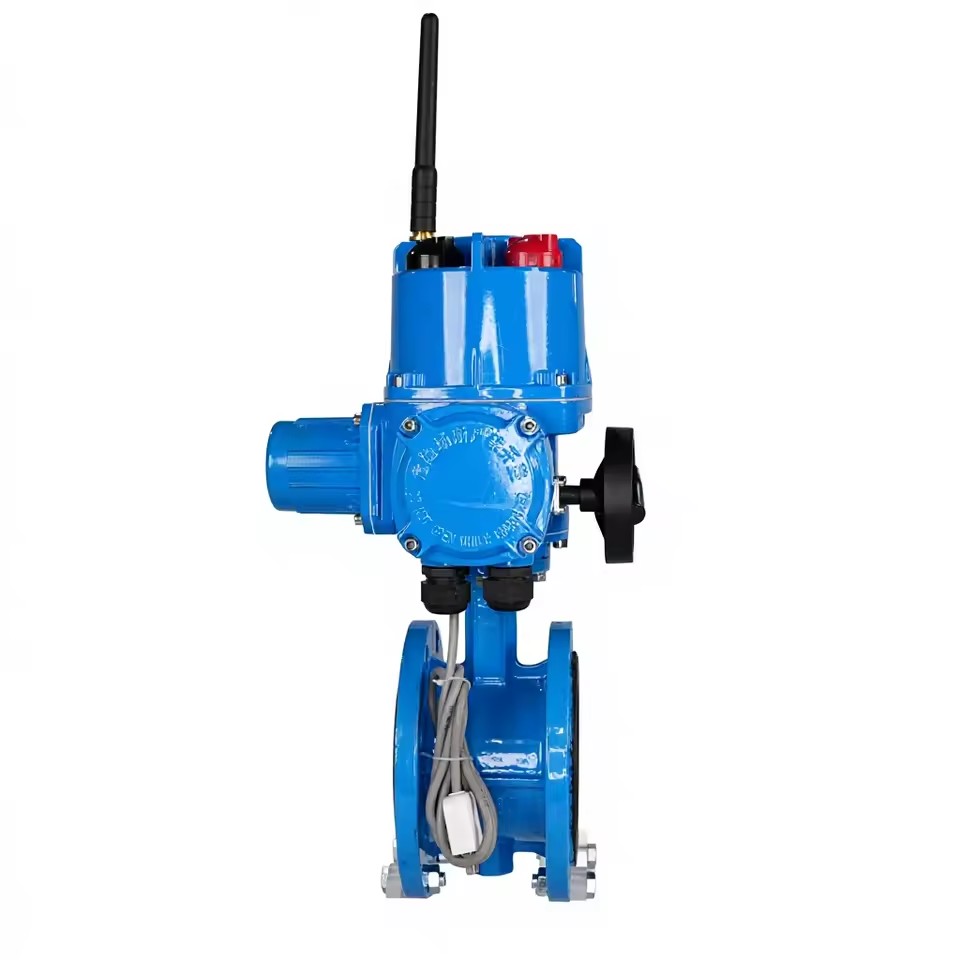 Flange Type Electric Actuator Cast Iron 4 Inch DN100 PN16 Intelligent