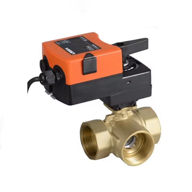 4-20ma Motorized Valve Proportional Brass Ball Valve